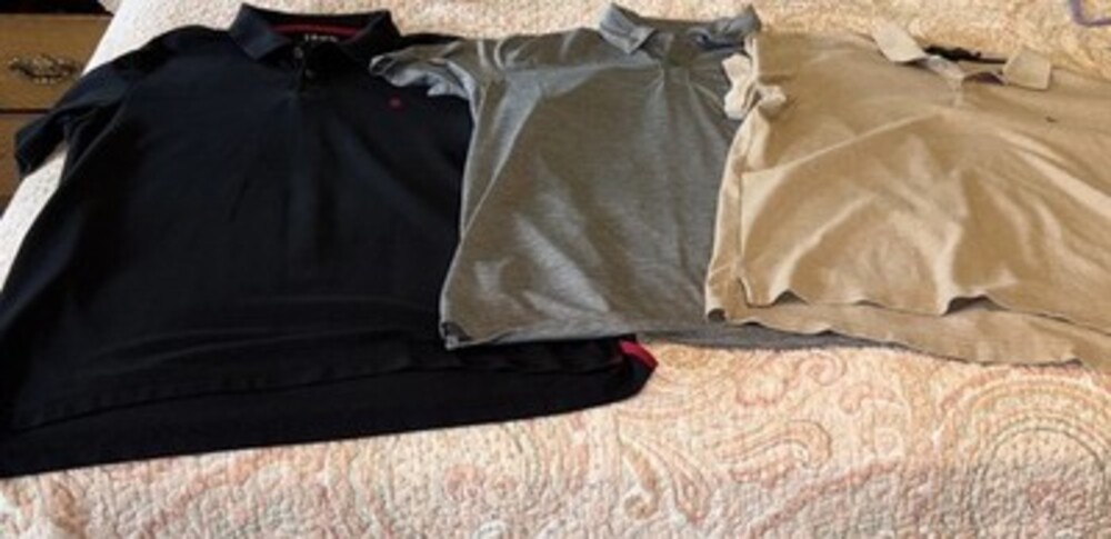 EUC Set of Three Men’s Short Sleeve Polos Izod Eddie Bauer US Polo Assn Size XL